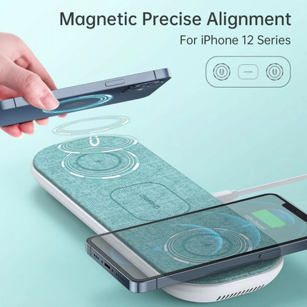 Choetech T569-S Magleap 3-in-1 Magnetic Wireless Charging Pad AC iPhone 16, 15