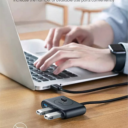 Ugreen 4-Port USB 3.0 Hub Compatible for MacBook Air, iMac Pro, Surface, Ultrabo