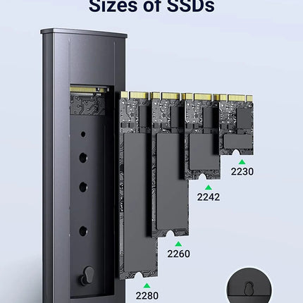 Ugreen M.2 PCIE NVMe SSD Enclosure with USB C to USB C Cable