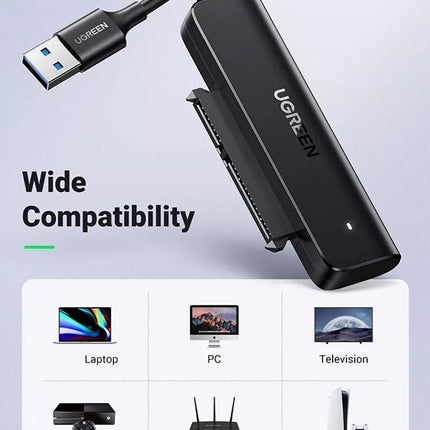 Ugreen USB 3.0 to SATA III Adapter Cable for 2.5" SSD & HDD Hard Drive Adapter