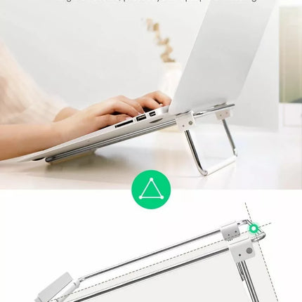 UGREEN Hollowed-Out Height Adjustable Laptop Stand Folding Support 16"