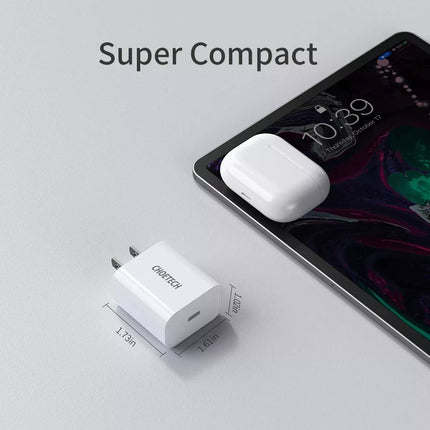 Choetech 20W PD USB-C Wall Charger QC 3.0 Power Adapter + Cable For iPhone 14 13