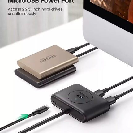 Ugreen 4-Port USB 3.0 Hub Compatible for MacBook Air, iMac Pro, Surface, Ultrabo
