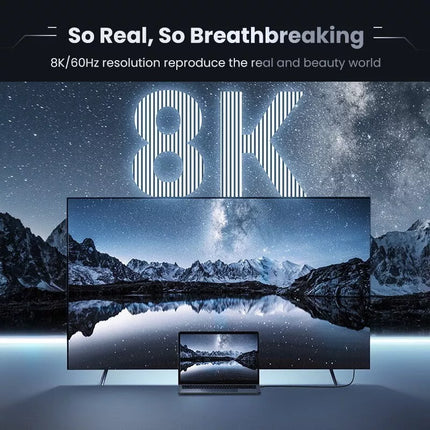 UGREEN 8K HDMI 2.1 Cable 8K@60Hz, 4K@120Hz, Support Dynamic HDR eARC Dolby Atmos
