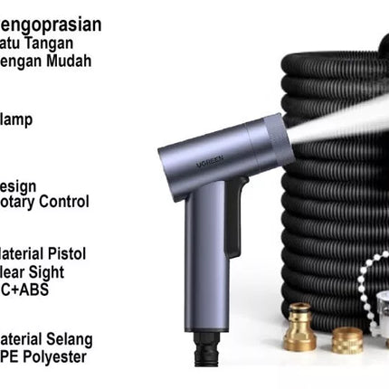 Ugreen High Pressure Car Wash Spray Nozzle with Magic Telescopic Water Pipe