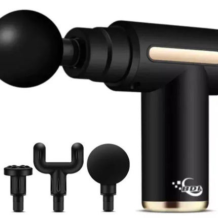 BDI 6 Speeds Mini Massage Gun Fascial Massager with 4 Massage Heads & PD Charger