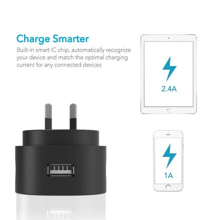 Choetech C2030 12W USB Wall Charger Fast Charge Wall Adapter Plug for Phone