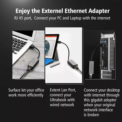 UGREEN USB 3.0 to RJ45 Gigabit Ethernet Network Lan Adapter 10/100/1000Mbp