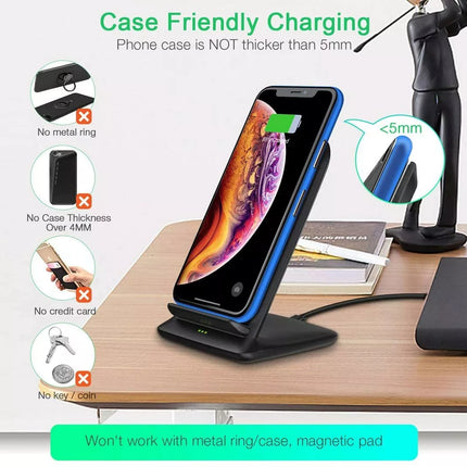 Choetech T555-S Fast Wireless Charger Stand Charging Holder