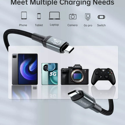 Choetech XCC-1040 USB-C to USB-C Cable USB4 40Gbps 5A 240W PD3.1 8K@60Hz 1.2M