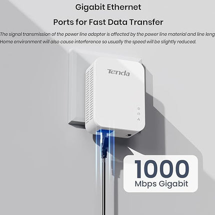 Tenda PH3 AV1000 Gigabit Powerline Adapter Kit