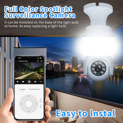 Lamp cap camera with Light