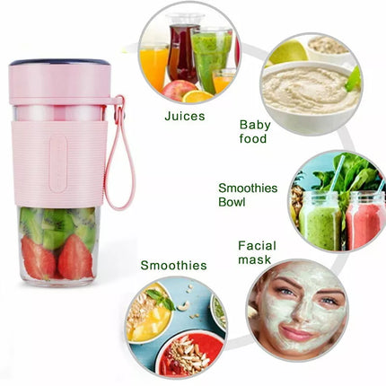 BDI Portable Blender Cup with 6 Blades ice Crusher Fruit Vegetables Juice Maker