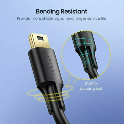 Ugreen Mini USB Cable 5 Pin Type-B Data Charging Cable Adapter DS PC CAMERA