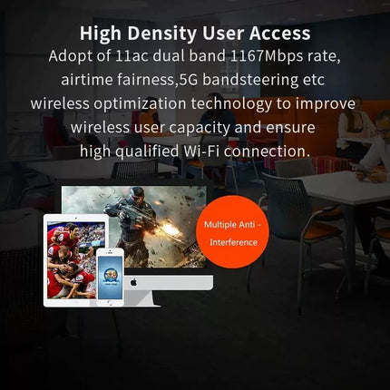 Tenda W18E AC1200 Gigabit Wireless Hotspot Router