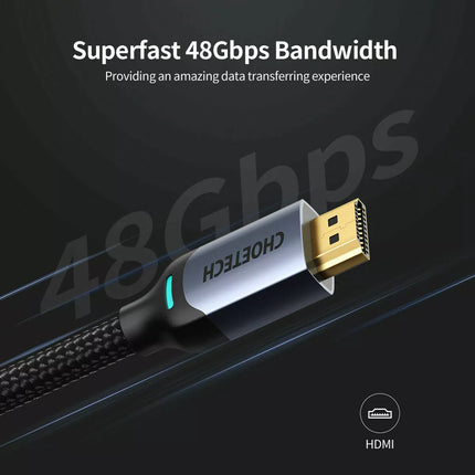Choetech XHH01 8K 60Hz HDR 2M HDMI 2.1 Cable 8K 48Gbps - 8K@60Hz, 4K@144Hz