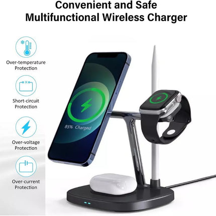 Choetech T583-F Apple 4-in-1 Magnetic Wireless Charger w/ MagSafe iPhone iWatch