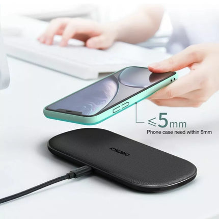 Choetech Dual Wireless Charger 15W 5 Coils Qi Super Fast Wireless Charging Pad