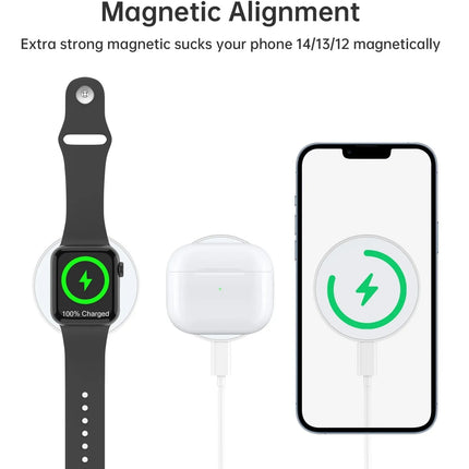 CHOETECH T603-F Ring Holder & Magnetic 15W Wireless Charger for iPhone/iWatch
