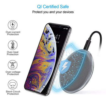 Choetech T539-S 10W Fast Wireless Charger Charging Pad Qi Certified