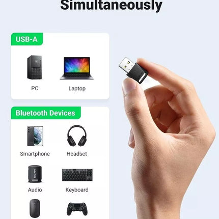 UGREEN Bluetooth 5.0 USB Adapter Dongle for PC Laptop Desktop Computer