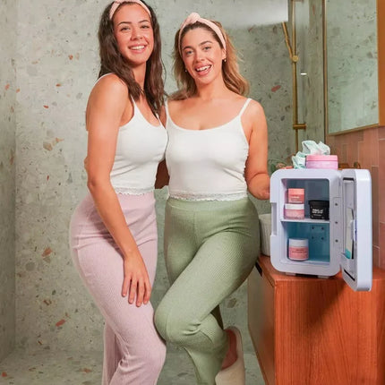 BDI B602 AC/DC Portable Beauty Cosmetics Cooler Skincare Fridge - Mirror & LED