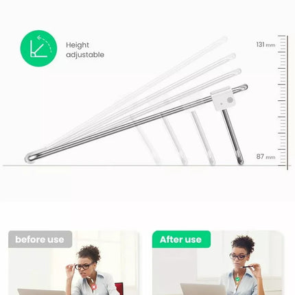 UGREEN Hollowed-Out Height Adjustable Laptop Stand Folding Support 16"