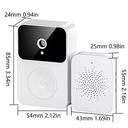 BDI Smart Wireless WiFi Video Doorbell Camera with Indoor Chime Night Vision