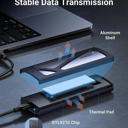 Ugreen M.2 PCIE NVMe SSD Enclosure with USB C to USB C Cable