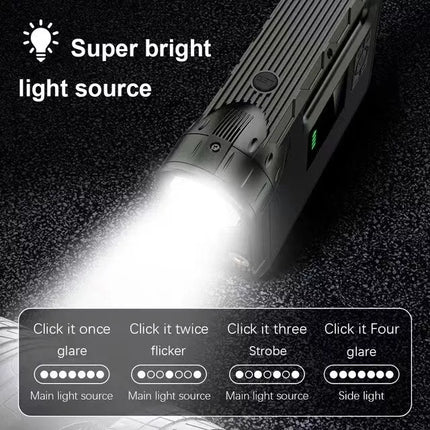 Choetech 5-in-1 10000mAh/37Wh Car Jump Starter, Power Bank, Air Pump, Flashlight
