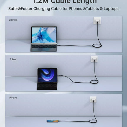 Choetech XCC-1040 USB-C to USB-C Cable USB4 40Gbps 5A 240W PD3.1 8K@60Hz 1.2M