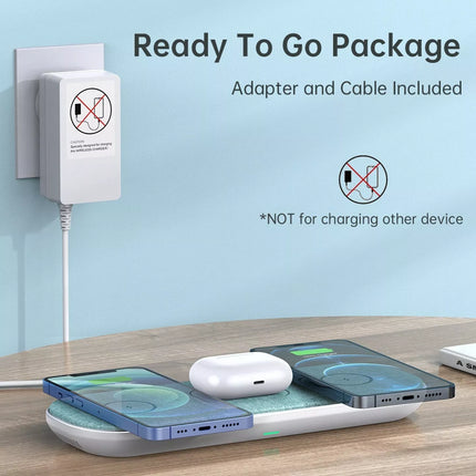 Choetech T569-S Magleap 3-in-1 Magnetic Wireless Charging Pad AC iPhone 16, 15