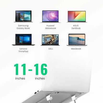 UGREEN Hollowed-Out Height Adjustable Laptop Stand Folding Support 16"