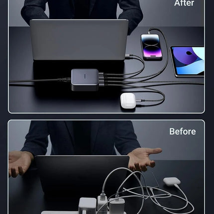 UGREEN 100W USB-C Charger Nexode 4-Port GaN II Charging Station MacBook Pro