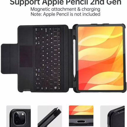 Choetech BH-012 Wireless Smart Keyboard Folio Case w/ Touchpad for iPad Pro 11"