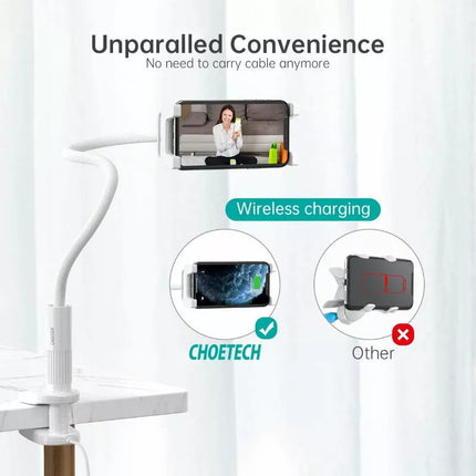 Choetech T548-S 2-in-1 Flexible Phone/Tablet Holder w/ 10W Fast Wireless Charger
