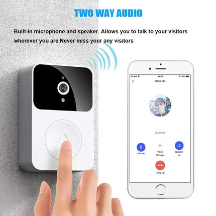 BDI Smart Wireless WiFi Video Doorbell Camera with Indoor Chime Night Vision
