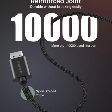 Choetech XDH01 Active DisplayPort to HDMI 2.0 Braided Cable 2M 4K@60Hz