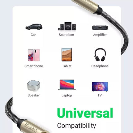 Ugreen AUX 3.5mm Male to Male Audio Cable Auxiliary Aux Stereo Professional HiFi
