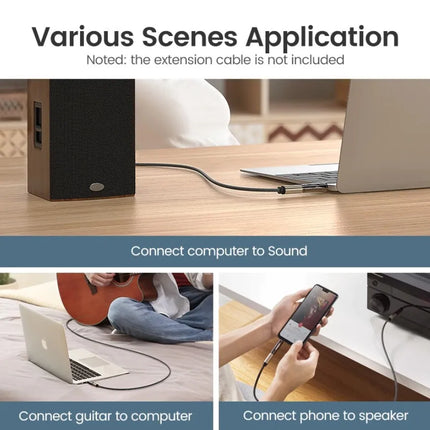 Ugreen 3.5mm Male to 6.5mm Female Headphone Adapter Stereo Converter PREMIUM