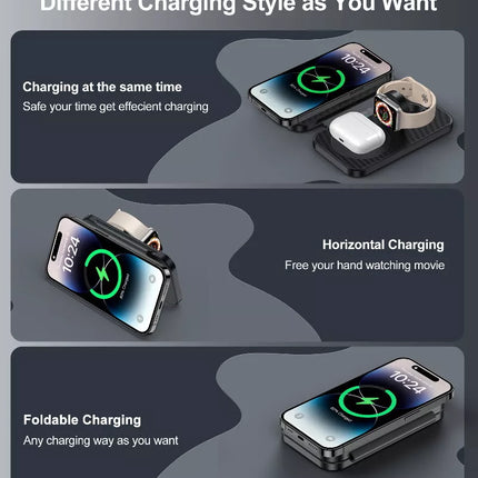 Choetech T616 3-in-1 MagSafe Wireless Charger for iPhone, Apple Watch, AirPods