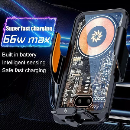 BDI M7 66W Fast Wireless Car Charger Mount Auto-Clamping - iPhone 16, Galaxy S24