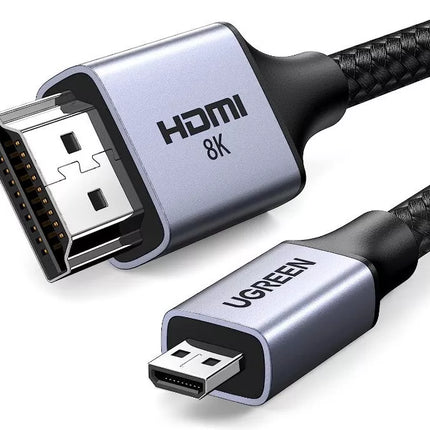 UGREEN 8K Micro HDMI to HDMI 2.1 Standard Cable 48Gbps, Support HDR eARC