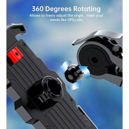 Choetech H067 Bike Motorcycle Adjustable Phone Holder 360° Rotating Up to 6.8"