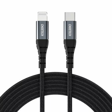 Choetech USB-C to Lightning Cable MFi Certified Braided for iPhone 16 15 Pro Max