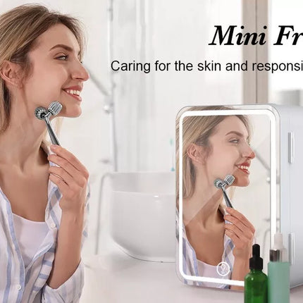 BDI B602 AC/DC Portable Beauty Cosmetics Cooler Skincare Fridge - Mirror & LED