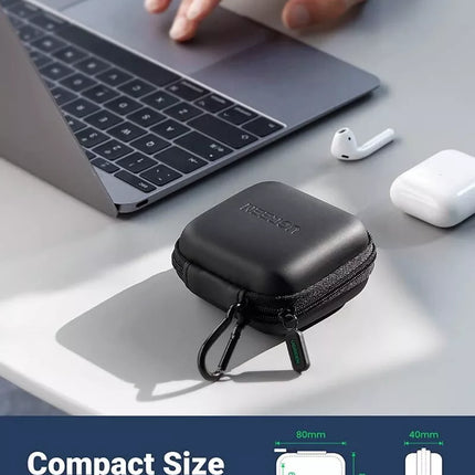 UGREEN Earbuds Earphone Carrying Case Holder Storage Bag with Carabiner