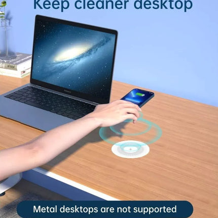 CHOETECH T590-F Invisible Under Table Desktop Wireless Charger Long Distance
