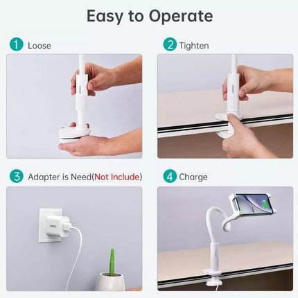 Choetech T548-S 2-in-1 Flexible Phone/Tablet Holder w/ 10W Fast Wireless Charger