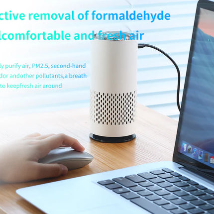 BDI Portable Car Air Purifier w/ HEPA Filter Negative Ion Generator Deodorizer